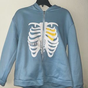 Skeleton zip up